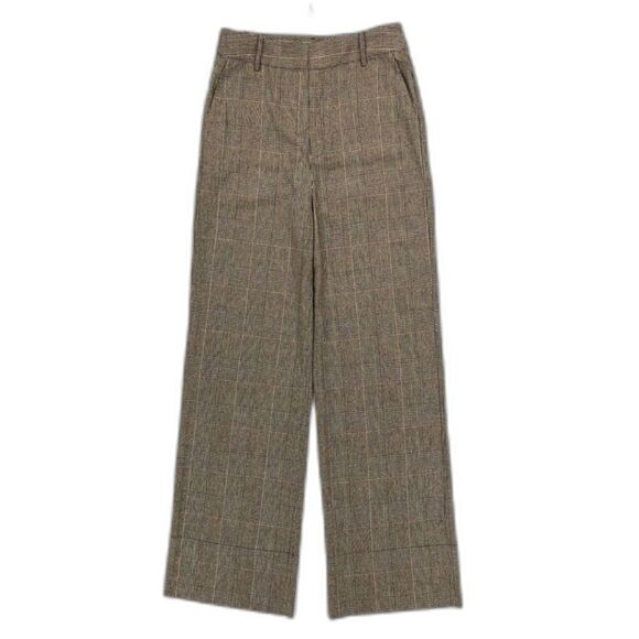 Co Collections Pants - NEW CO Collections Wool Wide Leg Trouser Plaid Academia Old Money Quiet Luxury